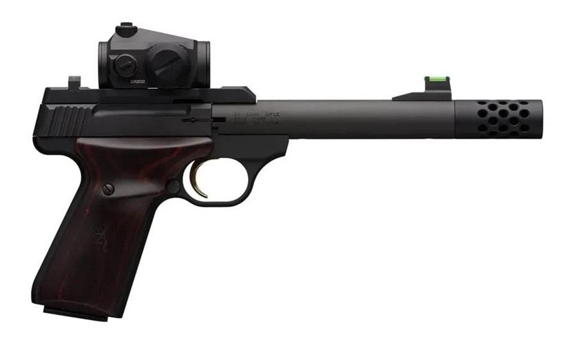 Browning 051580490 Buck Mark Hunter 22 LR 10+1 5.90in Bull/Threaded/Muzzle view 3