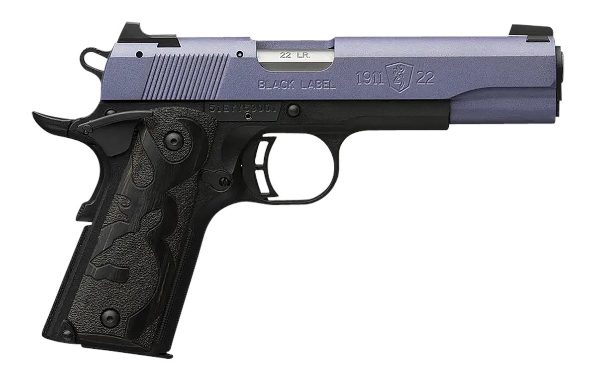 Browning 051893490 1911 Black Label Full Size 22 LR 10+1, 4.25in Matte Stai