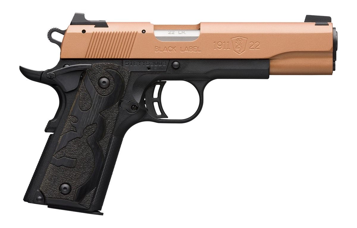 Browning 051895490 1911 Black Label Full Size 22 LR 10+1, 4.25in Matte Stai