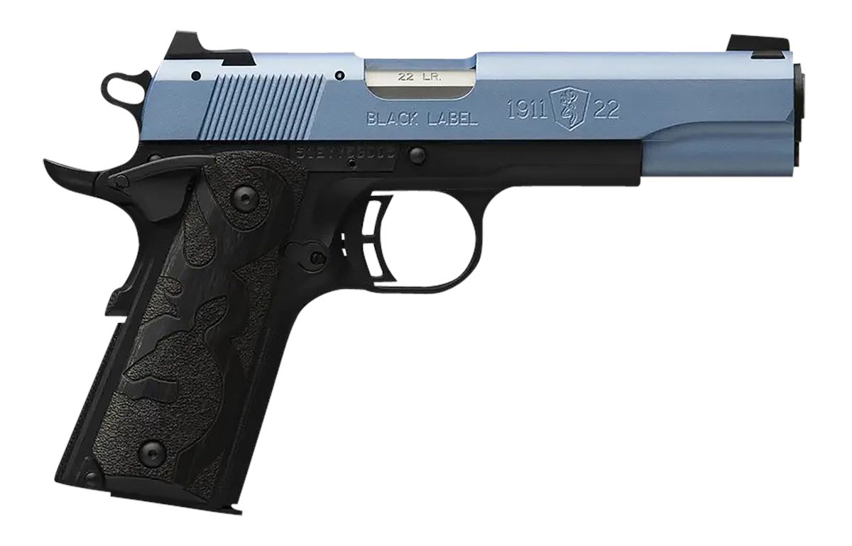 Browning 051897490 1911 Black Label Full Size 22 LR 10+1, 4.25in Matte Stai
