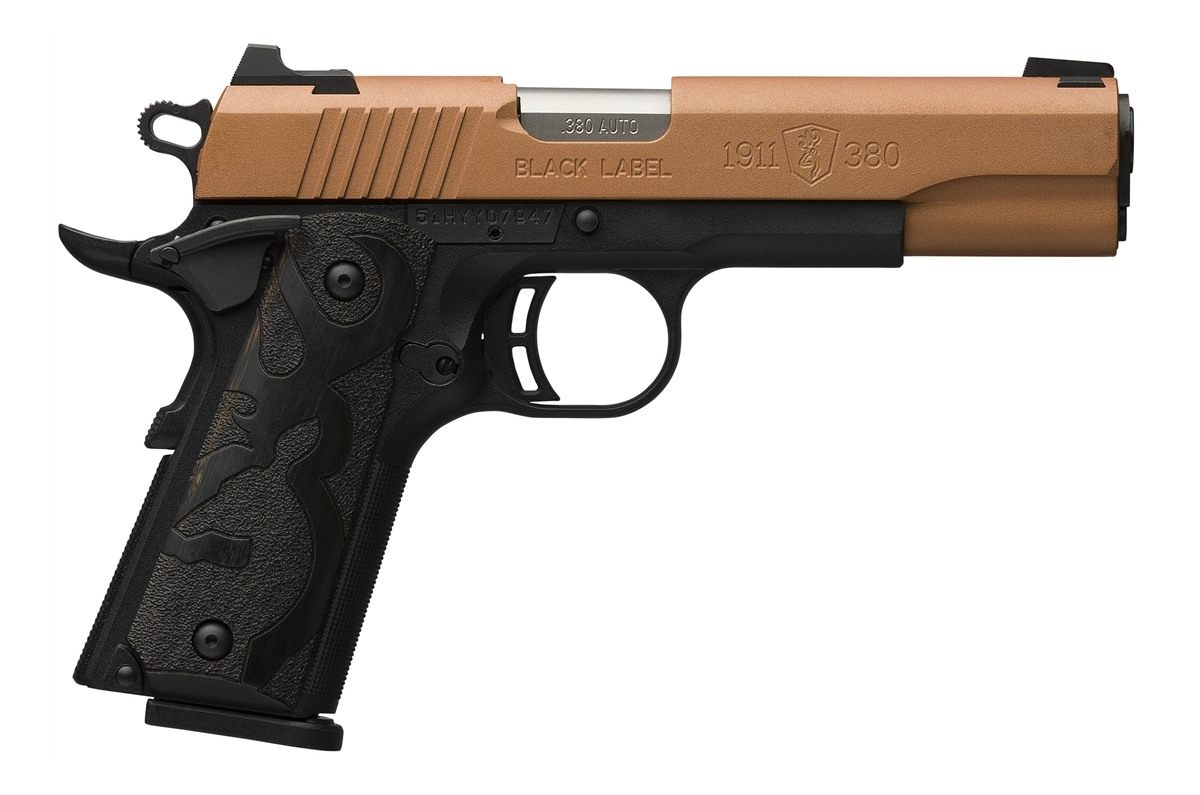 Browning 051987492 1911 Black Label Full Size 380 ACP 8+1 4.25in Matte Stai