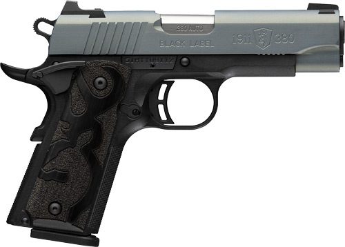 Browning 051993492 1911 Black Label Compact 380 ACP 8+1 3.63in Matte Stainl view 3