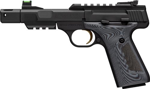 Browning 051598490 Buck Mark Contour Pro 22 LR 10+1 4.40in Black Threaded w view 2