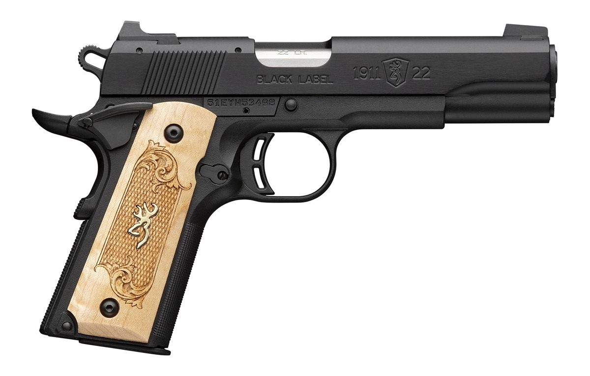 Browning 051067490 1911-22 Black Label Medallion Full Size LR 10+1 4.25in S