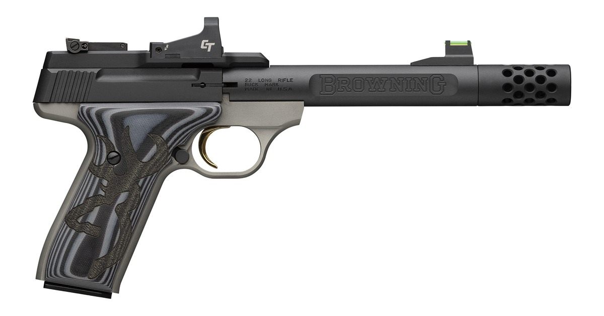 Browning Buck Mark Plus 22LR 5.9in W/CT RED DOT Threaded