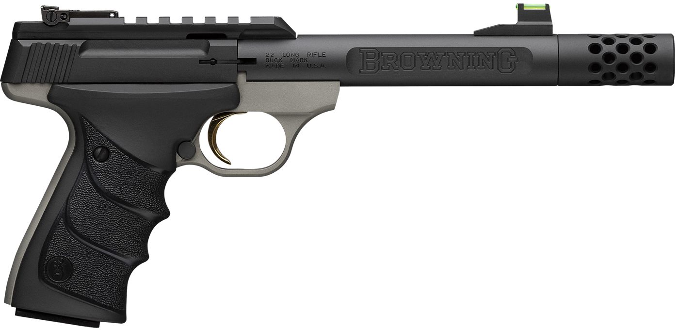 Browning Buck Mark Plus URX 22LR 5.9in Gray/Black Threaded view 2