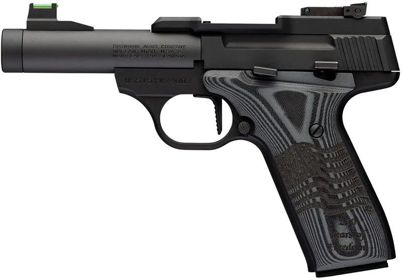 Browning 051611490 Buck Mark Black Label 250 SR 22 LR 10+1 4in Matte Bull T view 2