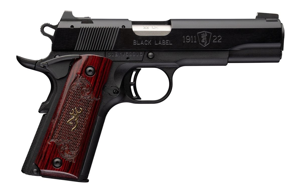 Browning 051069490 1911 Black Label Medallion Full Size 22 LR 10+1 4.25in M