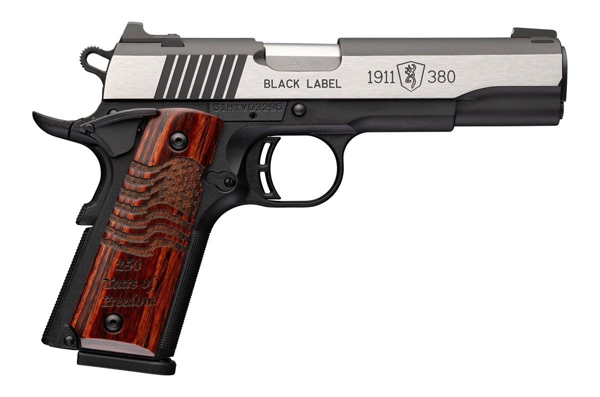 Browning 051122492 1911 Black Label Medallion Pro 250 Full Size 380 ACP 10+