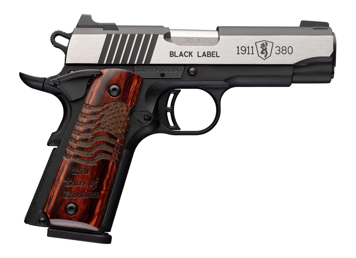 Browning 051123492 1911 Black Label Medallion Pro 250 Compact 380 ACP 8+1 3