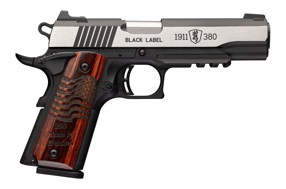 Browning 051124492 1911 Black Label Medallion Pro 250 Full Size 380 ACP 8+1