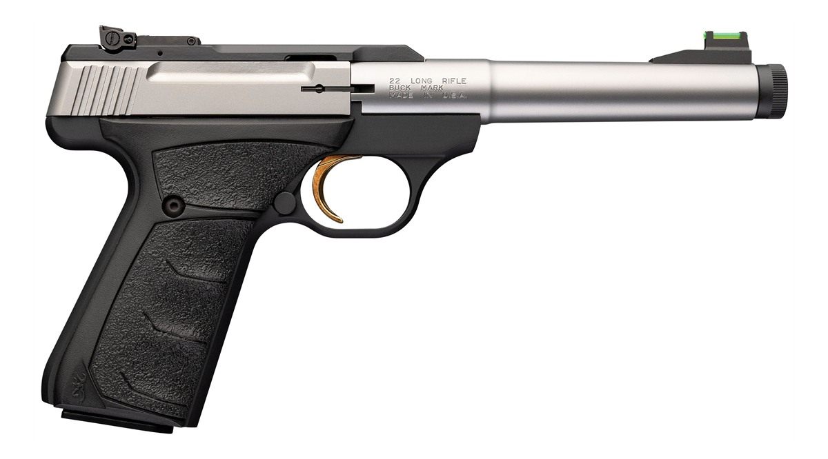 Browning 051616490 Buck Mark Camper SR 22 LR 10+1 5.90in Stainless Threaded