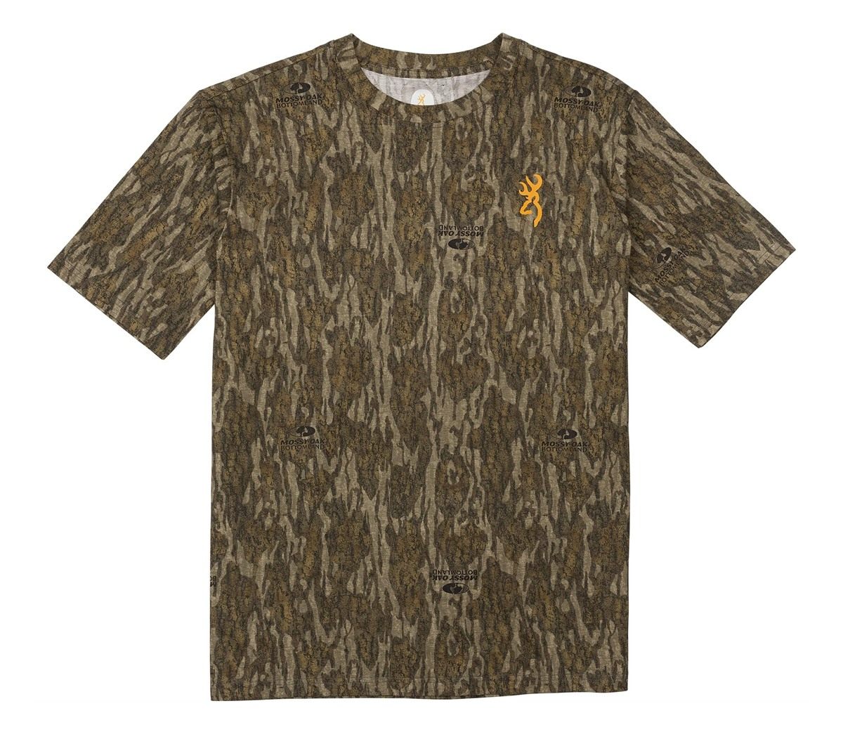 Browning Men's Standard Sht,ss,Wasatch-cb, Mossy Oak Bottomlands, XX-Large