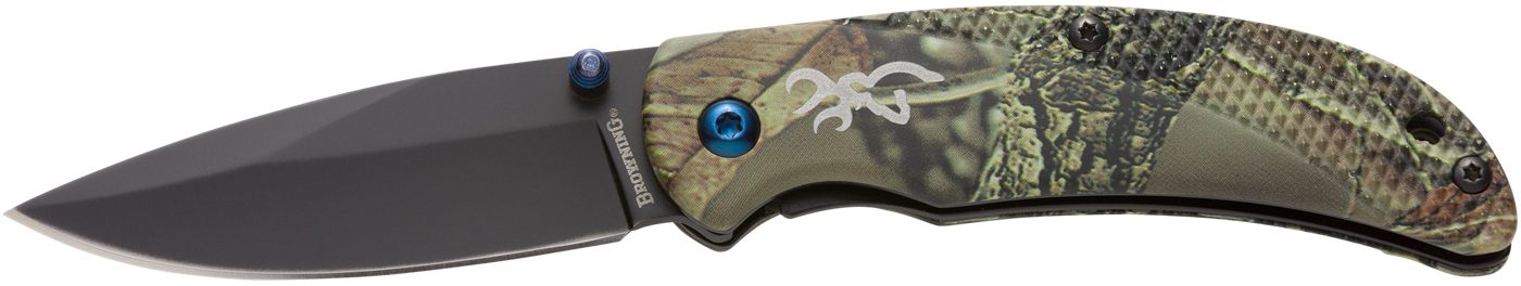 Browning 3220344 Prism 3 EDC Folding 2.38in Plain Black Oxide 7 Cr17 MoV SS