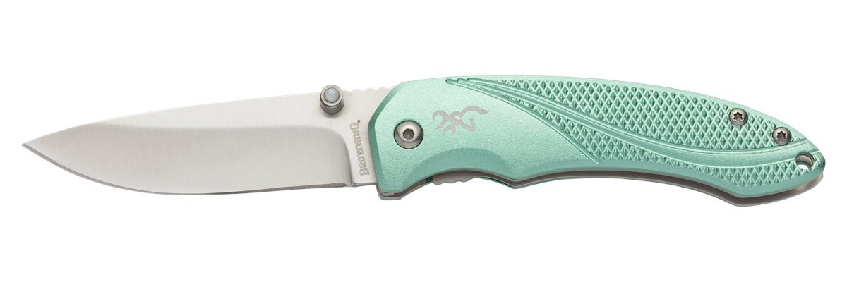 Browning 3220360 Allure EDC 2.88in Folding Drop Point Plain 7 Cr17 MoV SS B