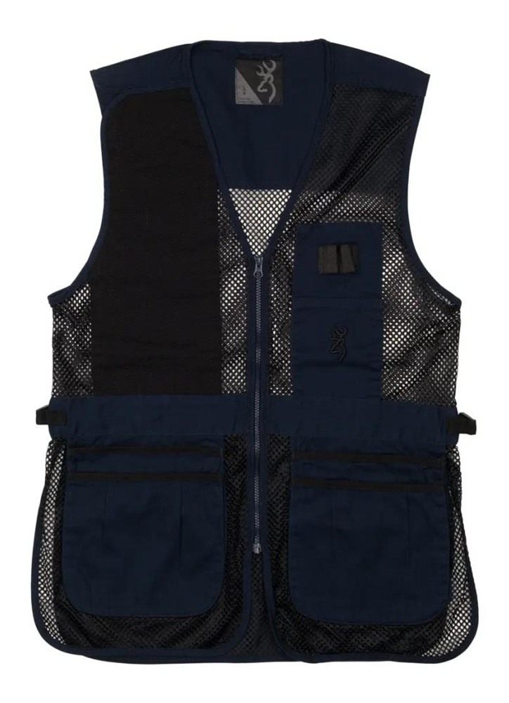 Browning Clothing Trapper Creek Mesh Shooting Vest Navy and Black XL