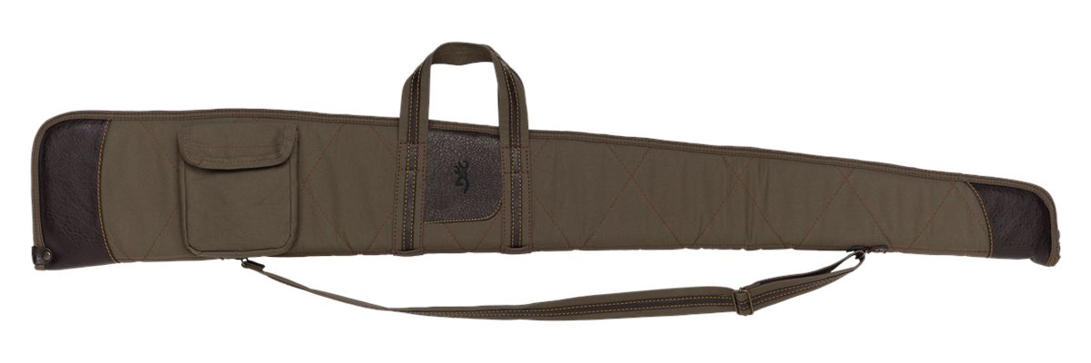 Browning 1415048452 Laredo Shotgun Case Olive w/ Accents Canvas/Leather