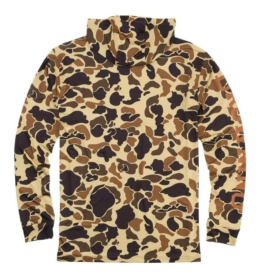 Browning mens Retro 3010861202 Shirt Hooded Tech Long Sleeve Vtan, Vintage view 2