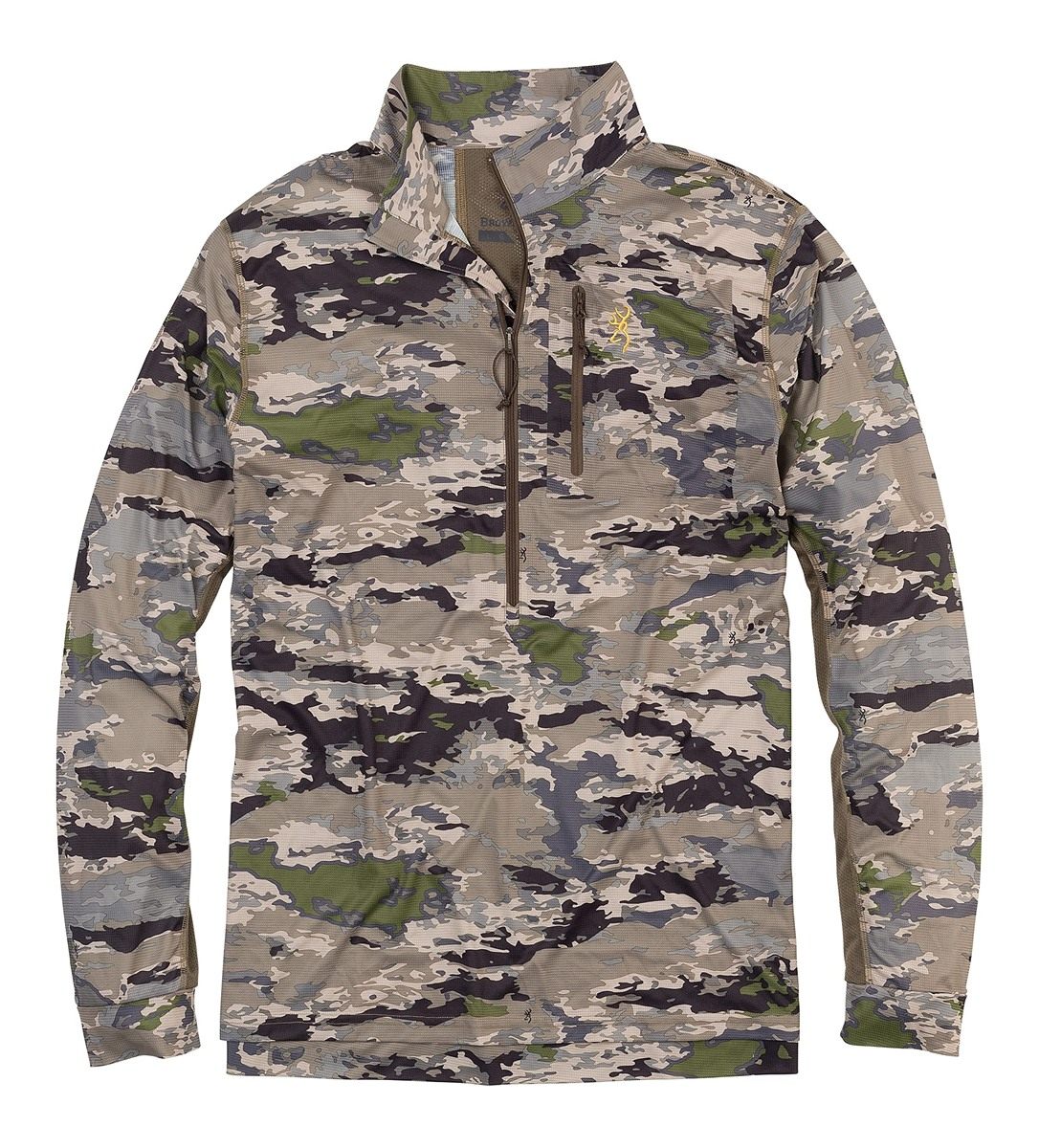 Browning 3010563404: Shirt, Early Season, 3/4 Zip, Ovix