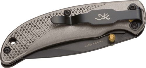 Browning Knife Prism III Fldng Hunter 2.38in BLK/Carbon Gray