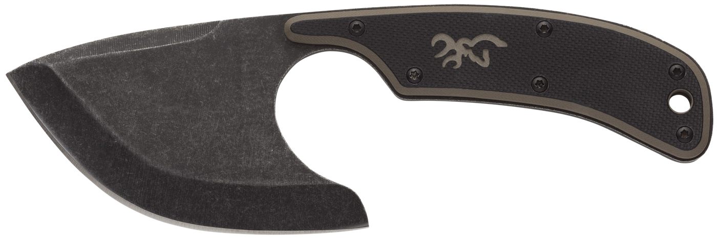 Browning 3220323 Cutoff 2.50in Fixed Skinner Plain Black Oxide Stonewashed