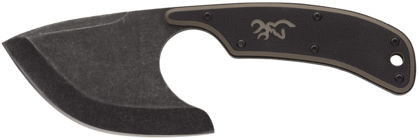 Browning 3220323B Cutoff Boxed 2.50in Fixed Skinner Plain Black Oxide Stone