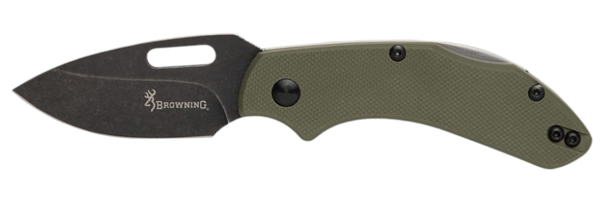 Browning 3220504 Hidden Hollow EDC Small 2.25in Folding Drop Point Plain Bl