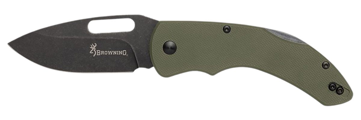 Browning 3220506 Hidden Hollow EDC Large 3in Folding Drop Point Plain Black