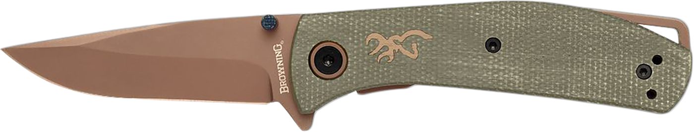 Browning 3220516 Trailside EDC Small 3in Folding Modified Drop Point Plain