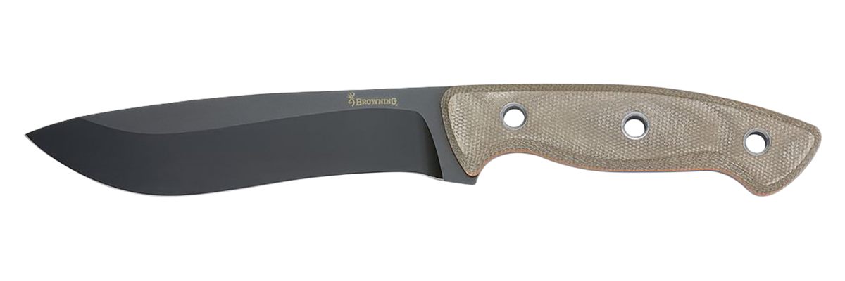 Browning 3220517B Desolation Large 6in Fixed Drop Point Plain Black Powder