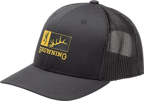 BROWNING CAP ELK RIDGE 110MESH BACK REC PATCH BLACK/GOLD