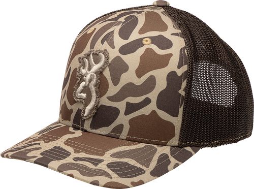 BROWNING CAP FLASHBACK 110MESH BACK REC PATCH TAN CAMO