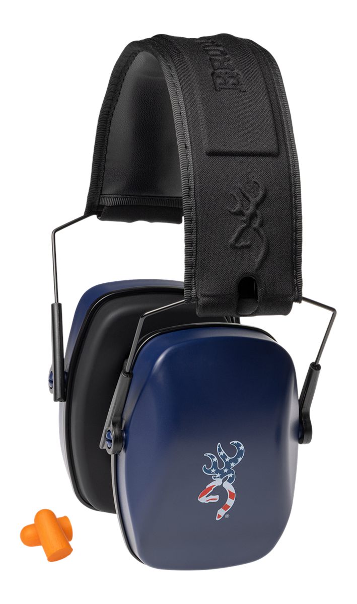 BROWNING BUCKMARK III HEARING PROTECTOR NRR 27DB NAVY RED