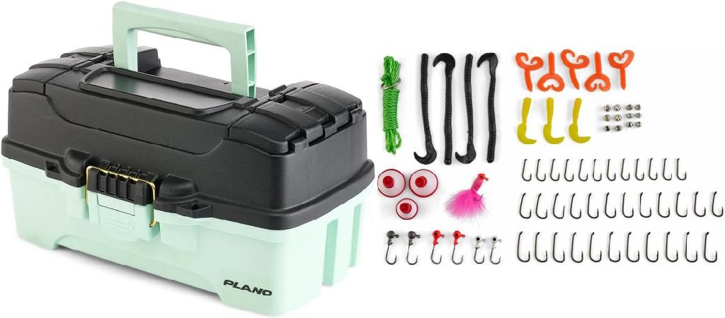 Plano Molding 5000-00 Take ME Fishing BOX KIT (1-Tray with Assorted tackle)