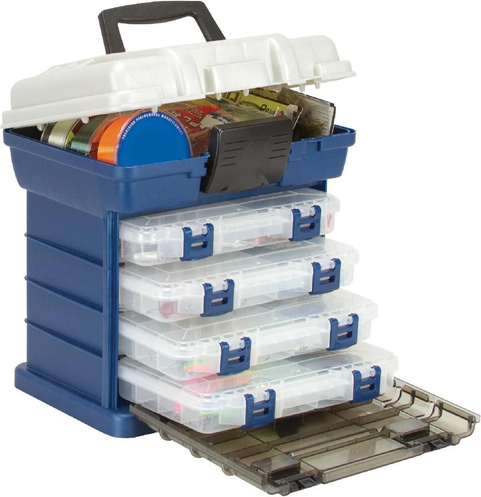 Plano 1364 4-By Rack System 3650 Size Tackle Box, Premium Storage
