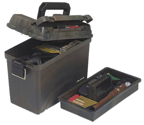 Plano Field Ammo Box, Camo, Lockable Ammunition Storage with Heavy-Duty Car view 2