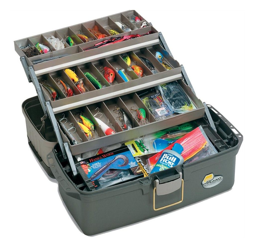 Plano Large 3-Tray with Top Access Tackle Box, Gray, Pack of 1