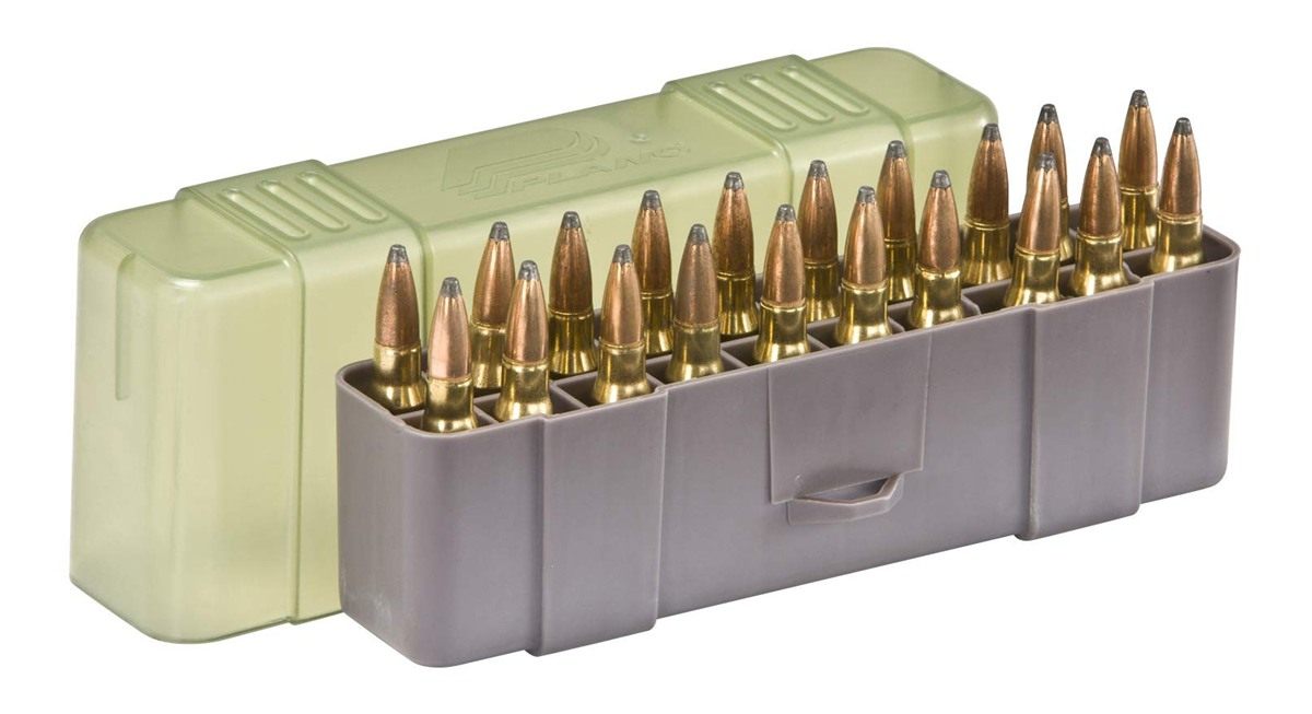 Plano 20 Round Rifle Ammo Case with Slip Cover, Medium
