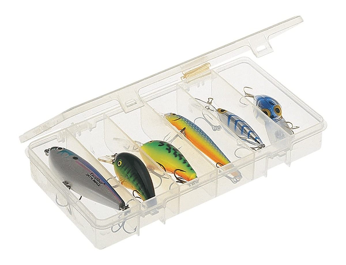 Plano Pocket Stowaway 6 Compartment Utility Box, Clear