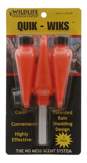 Wildlife Research 363 Quik-Wiks Scent Dispenser, 3 Pack,Orange view 2