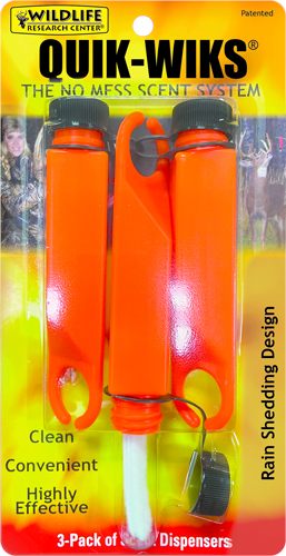 Wildlife Research 363 Quik-Wiks Scent Dispenser, 3 Pack,Orange view 4