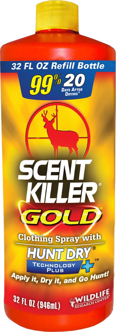 Wildlife Research 1261 Scent Killer Gold Spray Refill Odorless 32 oz Bottle