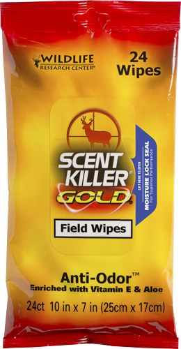 Wildlife Research Scent Killer Field Wipes (24 Pack), Gold (1295) view 2