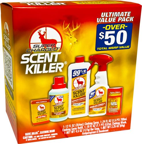 Wildlife Research WRC Personal Care Combo KIT Scent Killer Super Charged