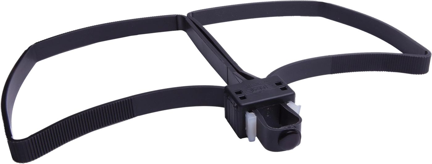 Uzi CampCo Disposable Double Restraint Flex Cuff, Single Use, Black
