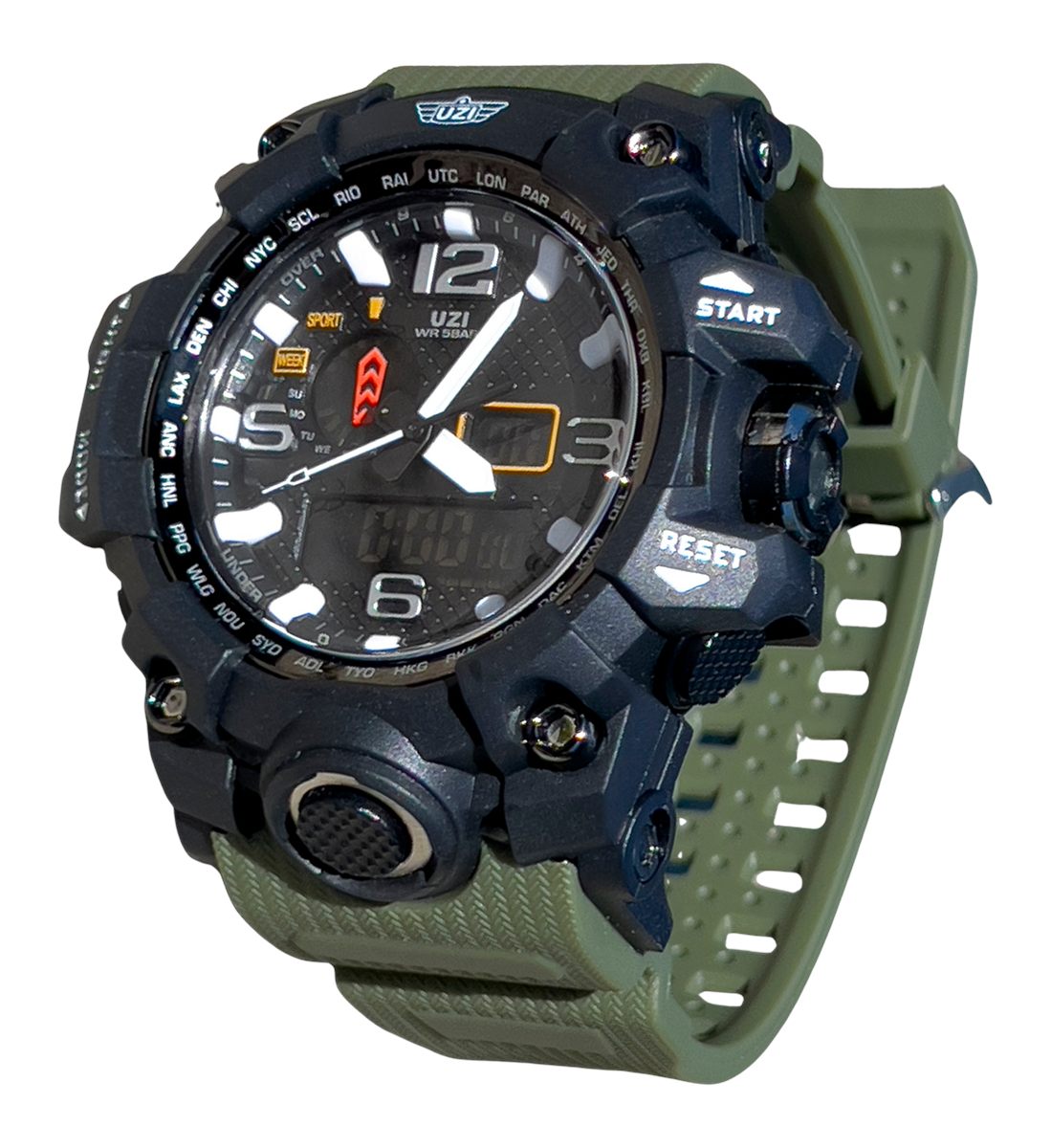 Camp Uzi-w-1545-g Shock Digital Watch OD
