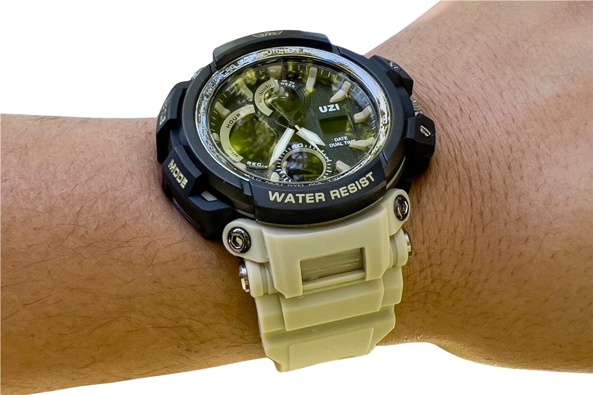 Camp Uzi-w-1708-k Shock Digital Watch Khaki