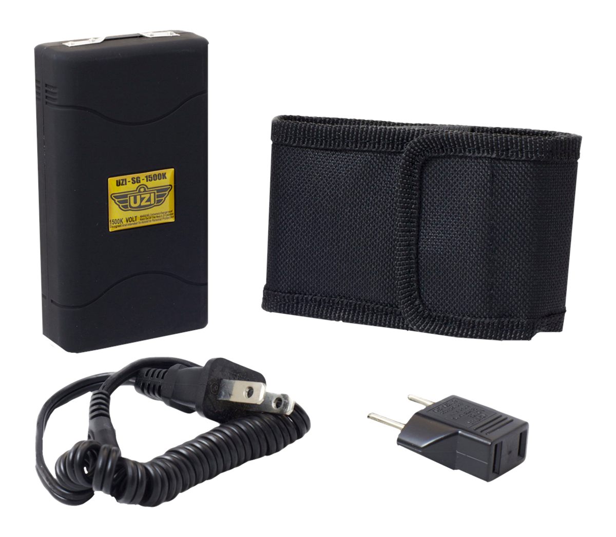 Uzi 1.5-Million-volt Rechargeable Stun Device, Black