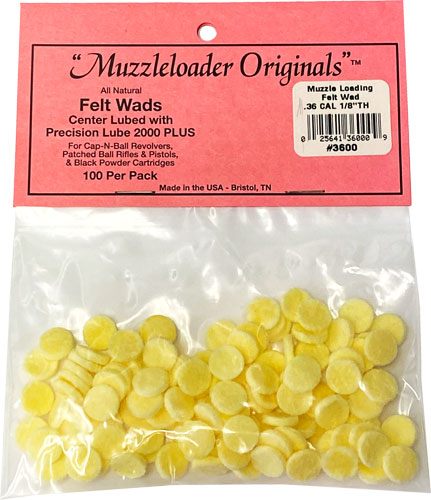 Modern Muzzleloader M-Loader Original Wonder Wads 36CAL 100PK