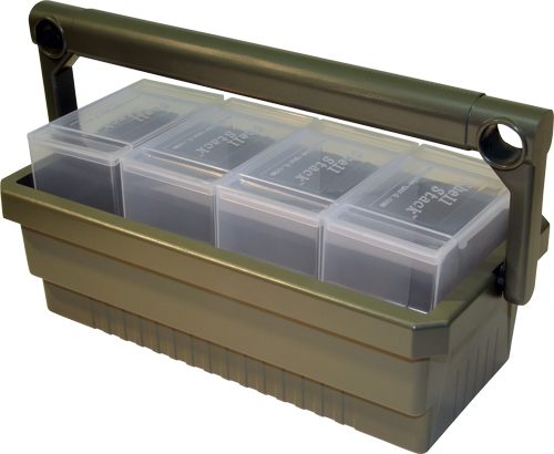 MTM SSC Shotshell Box Caddy with 4 Shell Stackers, Strong comfortable handl view 2